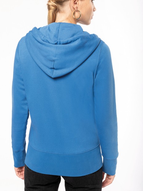 Sweat-shirts à personnaliser KARIBAN Sweat-shirt écoresponsable zippé à capuche femme 