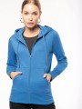 Sweat-shirts à personnaliser KARIBAN Sweat-shirt écoresponsable zippé à capuche femme 