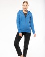 Sweater KARIBAN Ecologische damessweater met capuchon en ritssluiting voor bedrukking &amp; borduring