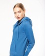 Sweater KARIBAN Ecologische damessweater met capuchon en ritssluiting voor bedrukking &amp; borduring