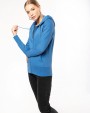 Sweater KARIBAN Ecologische damessweater met capuchon en ritssluiting voor bedrukking &amp; borduring