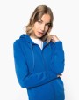 Sweater KARIBAN Ecologische damessweater met capuchon en ritssluiting voor bedrukking &amp; borduring