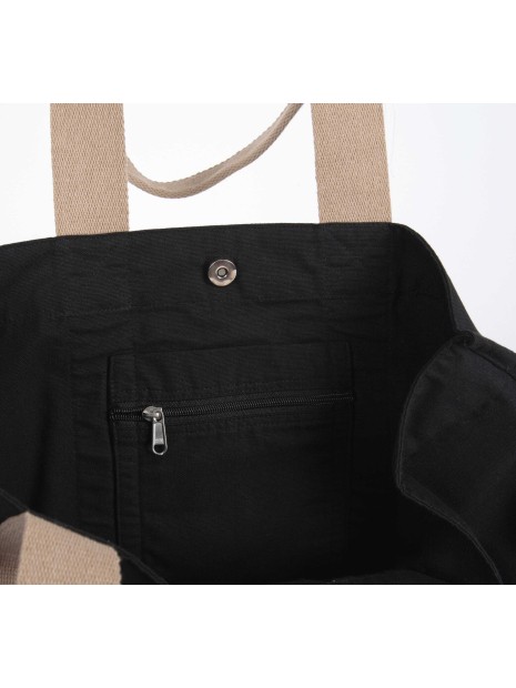 KIMOOD Grand sac shopping à soufflet recyclé  personnalisable