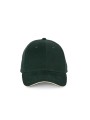 K-UP Casquette sandwich contrasté - 6 panneaux vert forêt/beige personnalisable