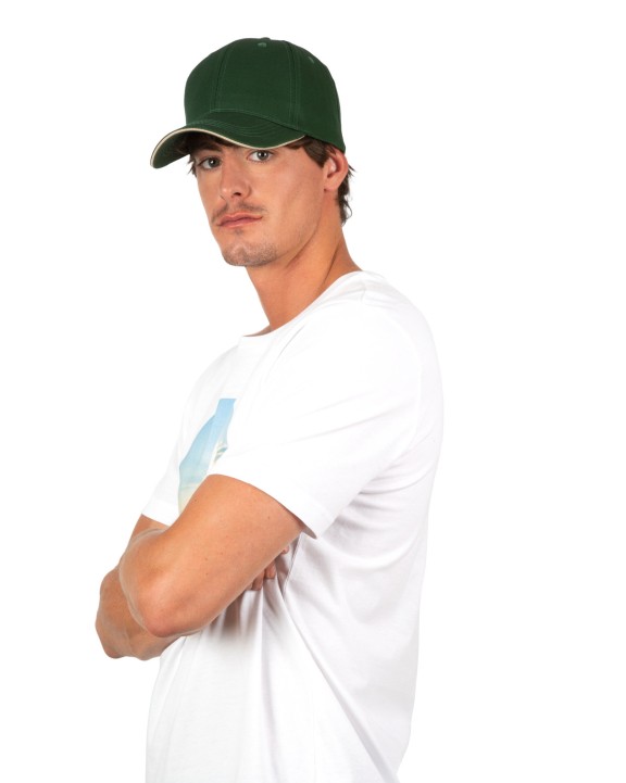 K-UP 6-Panel-Kappe mit Kontrast-Sandwichschirm Kappe personalisierbar