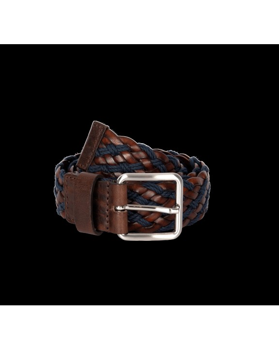 K-UP Zweifarbiger geflochtener Gürtel Accessoire personalisierbar