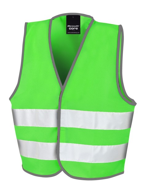 RESULT Gilet de visibilité enfant lime personnalisable