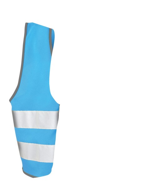 RESULT Gilet de visibilité enfant bleu ciel personnalisable
