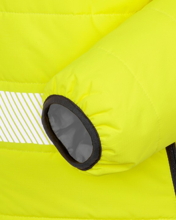 RESULT Sicherheitsjacke aus wattiertem, recyceltem Ripstop Jacke personalisierbar
