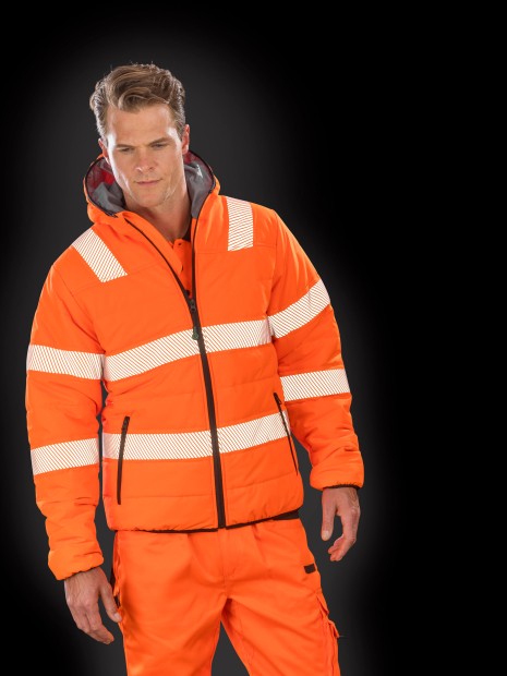 Vestes à personnaliser RESULT Veste de sécurité recyclée ripstop padded 