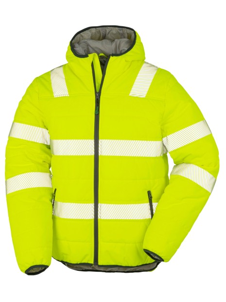 RESULT Veste de sécurité recyclée ripstop padded fluo yellow personnalisable