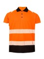 RESULT Polo de sécurité recyclé flo orange personnalisable