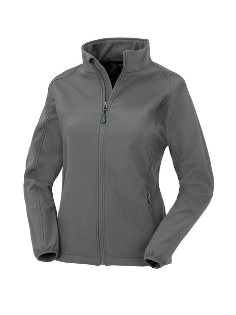 RESULT Veste softshell femme recyclée workguard grey personnalisable