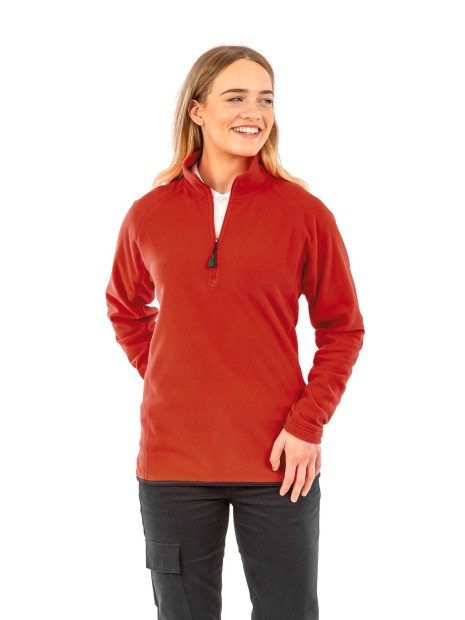 Laines polaires à personnaliser RESULT Micropolaire recyclée col zippé 