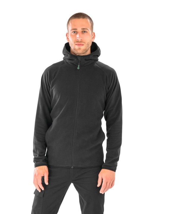 Laine polaire personnalisable RESULT Veste à capuche en micropolaire recyclée