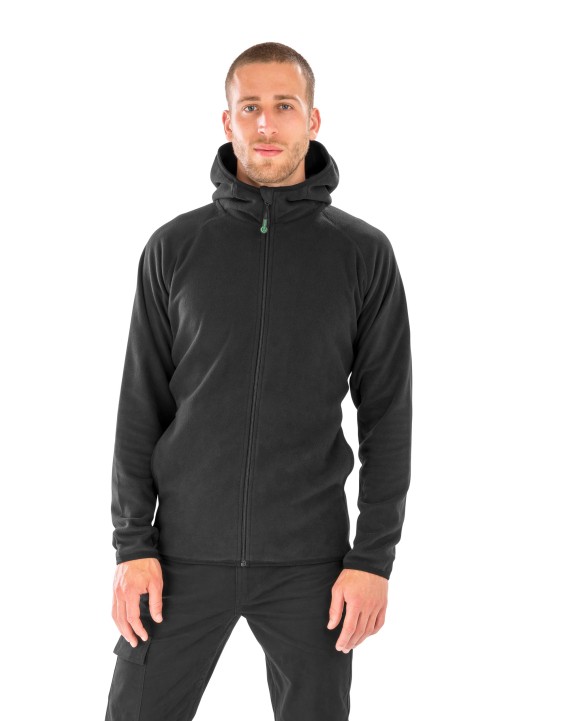 Laine polaire personnalisable RESULT Veste à capuche en micropolaire recyclée