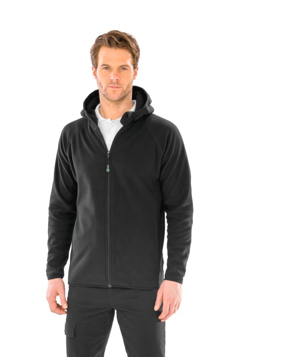 Laine polaire personnalisable RESULT Veste à capuche en micropolaire recyclée