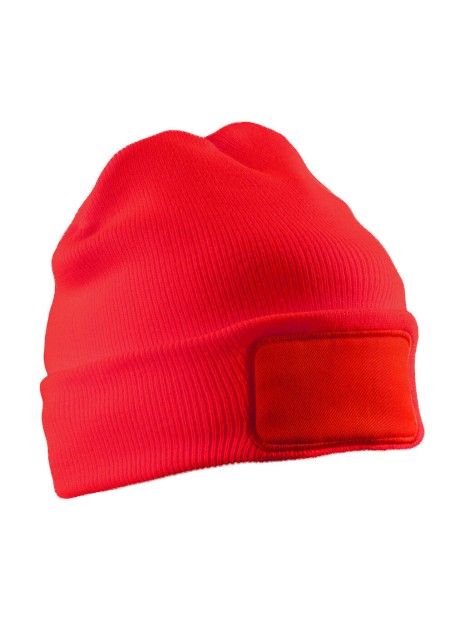 RESULT Bonnet double tricot rouge personnalisable