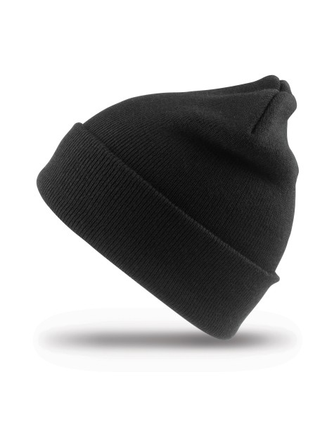 RESULT Bonnet en polyester recyclée noir personnalisable