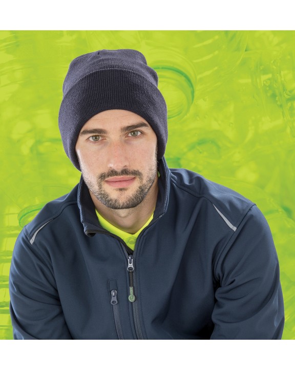 RESULT Mütze aus recycelter Polyester Mütze, Schal & Handschuh personalisierbar