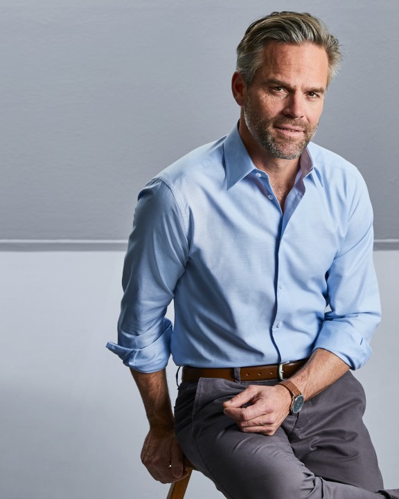 RUSSELL Langärmiges oxfordhemd Hemd personalisierbar