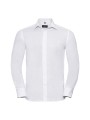 RUSSELL Chemise homme Oxford manches longues blanc personnalisable