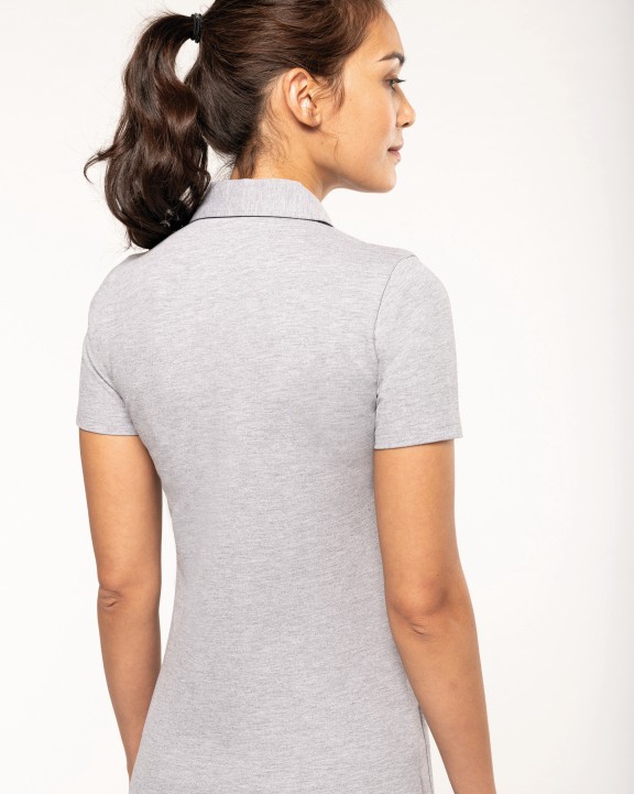 Poloshirt WK. DESIGNED TO WORK Lange damespolo korte mouwen voor bedrukking &amp; borduring