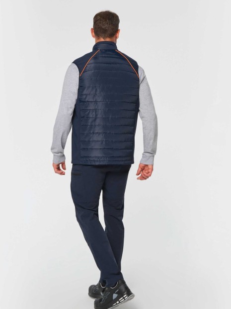 Vestes à personnaliser WK. DESIGNED TO WORK Bodywarmer Day To Day bi-matière unisexe 