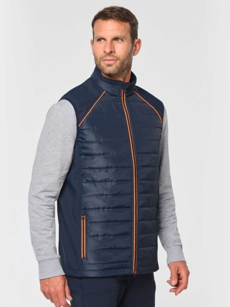 Vestes à personnaliser WK. DESIGNED TO WORK Bodywarmer Day To Day bi-matière unisexe 