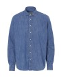 COTTOVER CHEMISE DENIM CONFORT HOMME - CERTIFIÉ GOTS bleu personnalisable