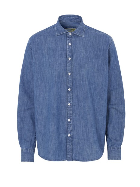 COTTOVER CHEMISE DENIM CONFORT HOMME - CERTIFIÉ GOTS bleu personnalisable