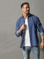 Chemises à personnaliser COTTOVER CHEMISE DENIM CONFORT HOMME - CERTIFIÉ GOTS 