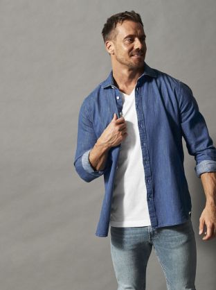 CHEMISE DENIM CONFORT HOMME - CERTIFIÉ GOTS