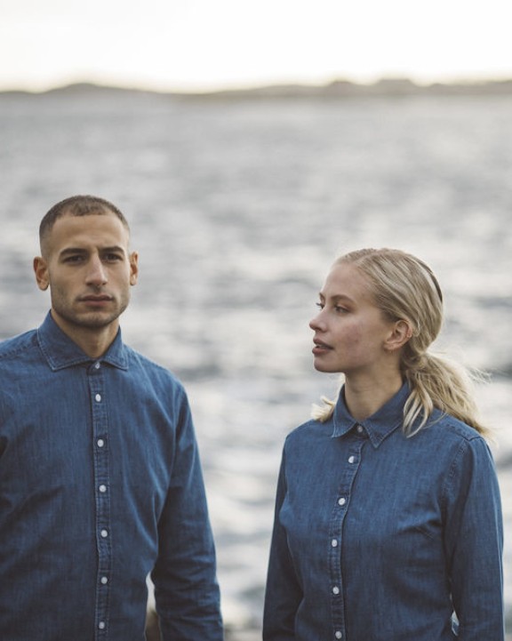 Hemd COTTOVER DENIM SHIRT LADY - GOTS GECERTIFICEERD voor bedrukking &amp; borduring