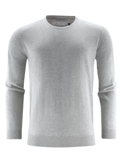 JAMES-HARVEST Ashland U 
Pull-Over Hommes gris chiné personnalisable