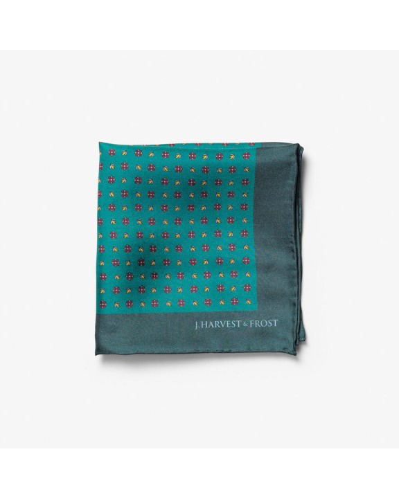 Bandana, foulard & das J. HARVEST & FROST Handkerchief Silk Floral voor bedrukking &amp; borduring