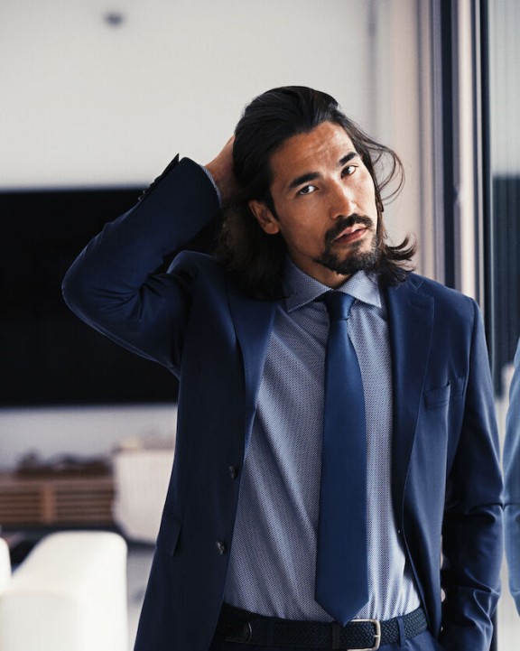 Bandana, foulard & das J. HARVEST & FROST Silk Oxford Tie voor bedrukking &amp; borduring