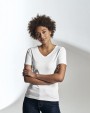 COTTOVER Stretch V-neck Lady T-Shirt personalisierbar