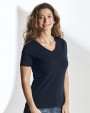 COTTOVER Stretch V-neck Lady T-Shirt personalisierbar