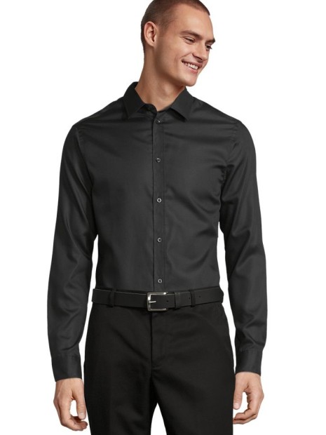 Chemises à personnaliser SOL'S Neoblu Blaise Men noir profond