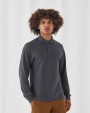 Poloshirt B&C Heavymill LSL Polo voor bedrukking &amp; borduring