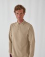 Poloshirt B&C Heavymill LSL Polo voor bedrukking &amp; borduring