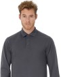 Poloshirt B&C Heavymill LSL Polo voor bedrukking &amp; borduring
