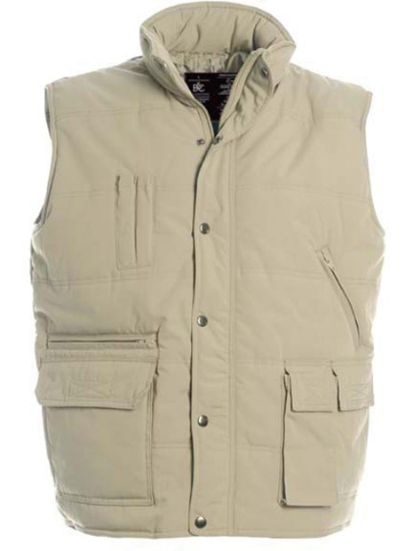 B&C Bodywarmer Explorer calvi beige personnalisable