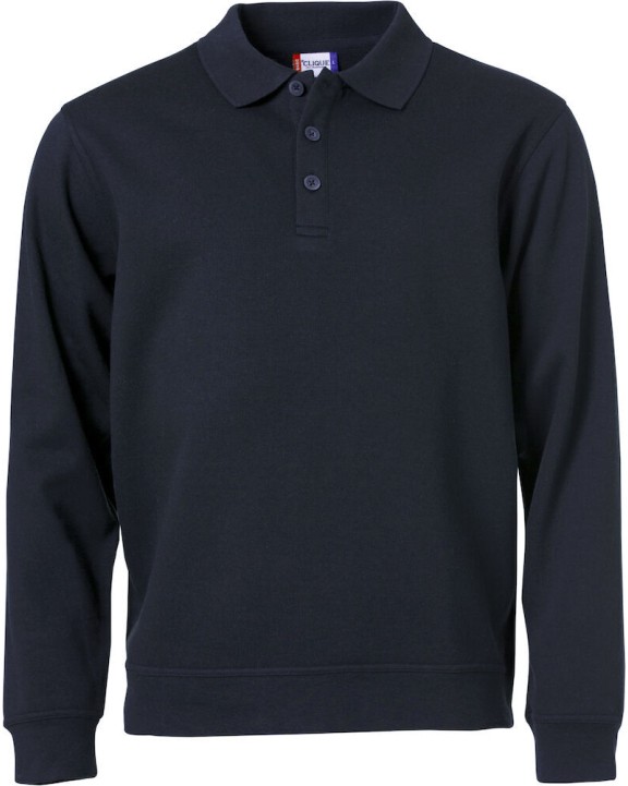 CLIQUE Basic Polo Sweater Sweatshirt personalisierbar