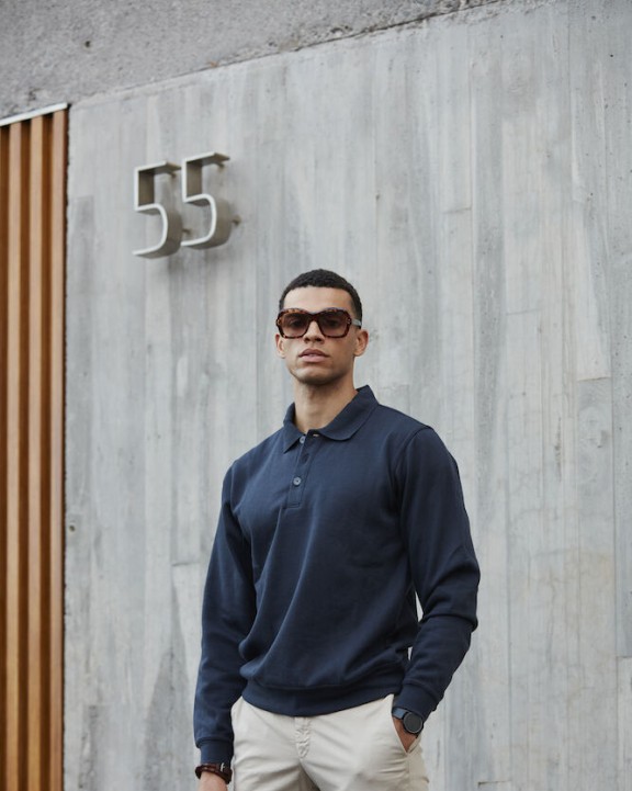 CLIQUE Basic Polo Sweater Sweatshirt personalisierbar