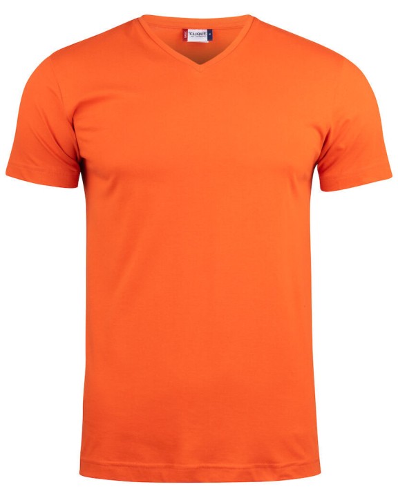CLIQUE Basic-T V-neck T-Shirt personalisierbar