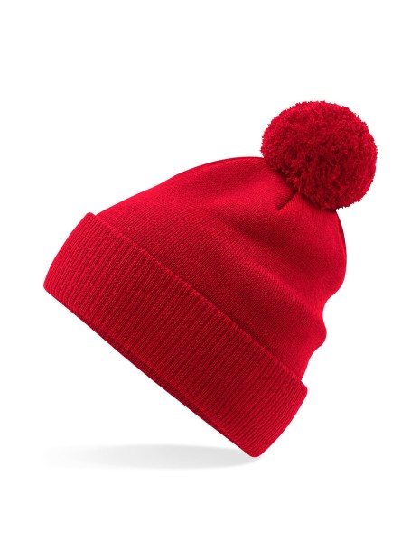 BEECHFIELD Bonnet Snowstar® en coton bio rouge classique personnalisable