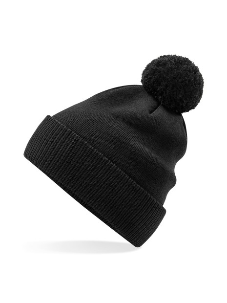 BEECHFIELD Bonnet Snowstar® en coton bio noir personnalisable