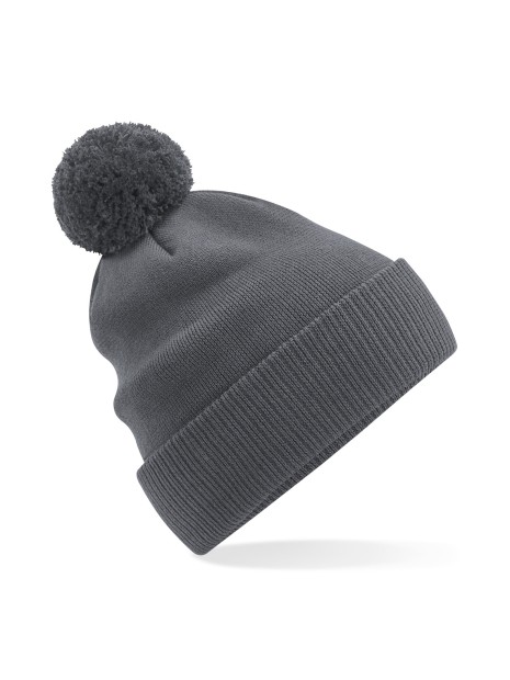 BEECHFIELD Bonnet Snowstar® en coton bio gris graphite personnalisable